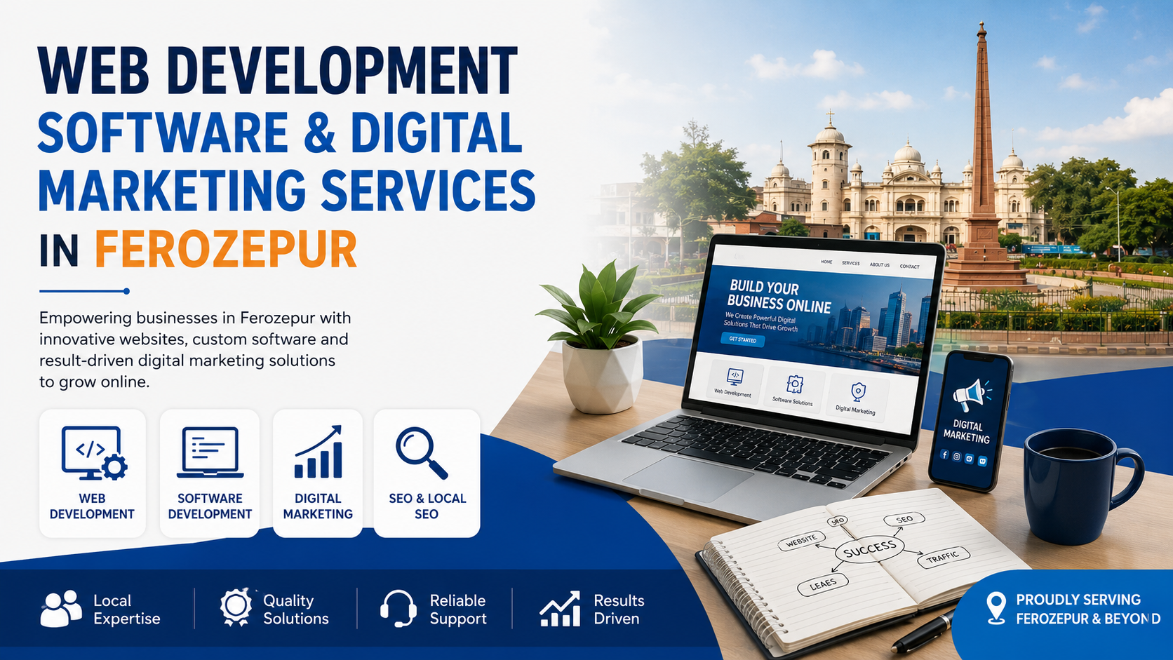 Web Development Company in Ferozepur | Website Design, Software Development & Digital Marketing Services